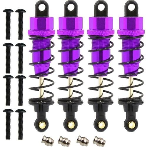 4PCS Aluminum Alloy Shock Absorber Damper Assembled 82mm Adjustable For RC Car 1/10 TAMIYA CC01 Tamiya Upgrade Parts