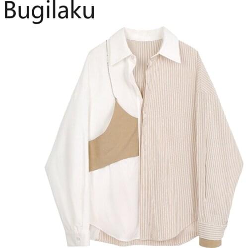 Bugilaku Women's Striped Shirts