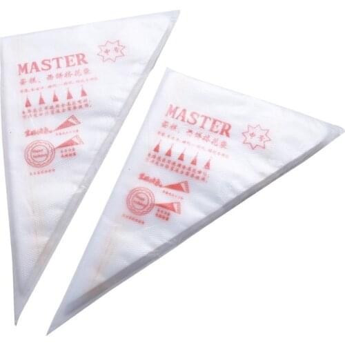 COFA 100PCS 17X 26CM Disposable Piping Bag Icing Fondant Cake Cream Decorating pastry tools dessert decorator plastic bags