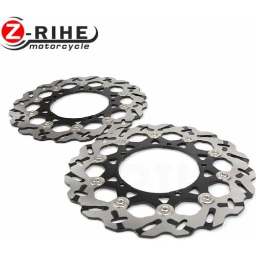 For 2 pieces motorcycle Front Disc Brake Rotor Scooter Front Rear Disc Brake Rotor for YAMAHA YZF600 R6 03-06 YZF1000 R1 2004-20