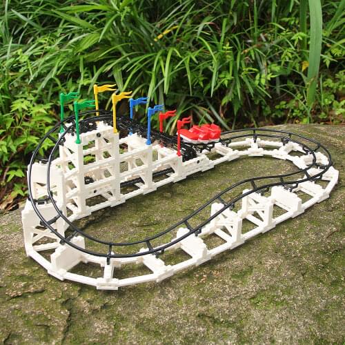 Blocks Educational Learning Building Big Assemble Model Kids Smart Construct Roller Coaster Toys
