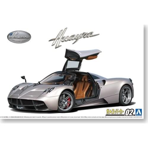 1/24 AOSHIMA Plastic Assembled Car Model Toy Pagani Huayra 2012 Supercar Adult Collection DIY Assembled Model Kit #05806