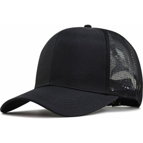 62-68cm Big Head Man Plus Size Baseball Cap Men Summer Thin Polyester Mesh Trucker Hat Male 3d Embroidery Snapback Hats