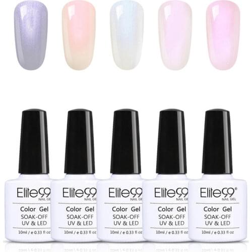 Elite99 5 Pieces/lot Pearl Shell Gel Polish Set Soak Off Mermaid Gel Nail Polish For Nail Art Manicure Varnish Nail Gel Set