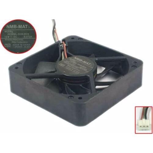 NMB-MAT 2406ML-04W-B29 TA4 DC 12V 0.072A 3-Wire 60x60x15mm Server Cooling Fan