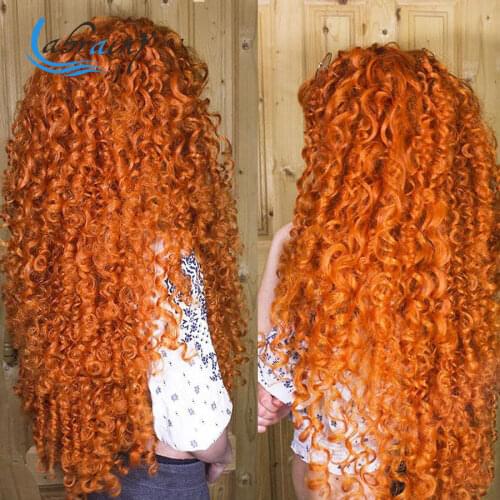 13X6 Orange Loose Wave Human Hair Wigs 30 Inch Ginger Deep Weave Hd Lace Frontal Woman Full Curly Bleached Knot Pre Plucked13x4