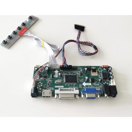 Fit LTN173KT02 LTN173KT03 WLED laptops VGA DVI 17.3" LCD panel 1600*900 LVDS 40Pins M.NT68676 screen controller board kit