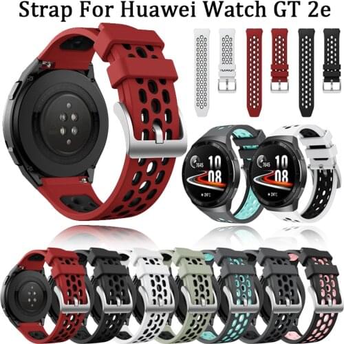 Silicone Watchband Strap for Huawei GT 2E Smart Watch Bracelet Band 22mm Replacement Wristband For huawei gt2e Smart Accessories