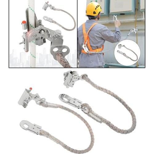 Rock Climbing Rope Grab Protection Mountaineering Rappelling Device Ascender