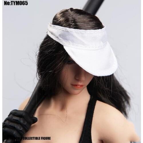1/6 Scale Female Figure Accessory Golf Cap Hat Model for 12'' Action Figure Body TYM065 In Stock Black/White Color