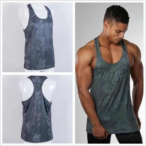 2019 New Style Fashion Hot Mens Solid Sports Sleeveless Summer Tank Tops Fitness Bodybuilding Camouflage Basketball Jerseys