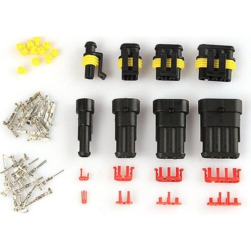352pcs car Waterproof Connectors 1/2/3/4 Pin 26 Sets auto Electrical Wire Connector Harness 300v 12a For Automotive tools