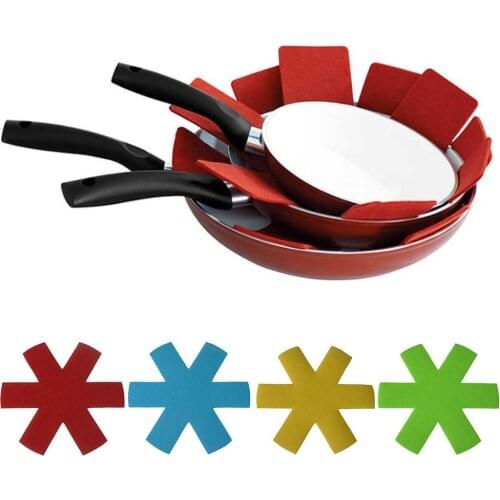 4/8Pcs Non-woven Fabrics Pots Pans Separator Scratchproof Protectors for Table Pots & Pans Separator Placemat Protector Easter