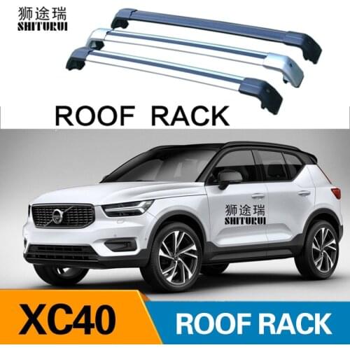 SHITURUI 2Pcs Roof Bars for Volvo XC40 2017-2020 (536) Aluminum Alloy Side Bars Cross Rails Roof Rack Luggage Carrier