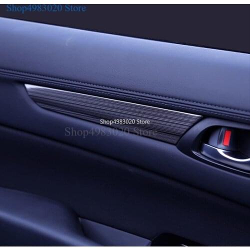 For Mazda CX-5 CX5 2017 2018 2019 accessories car Stainless steel door trim Interior window trim strips modifie accessories 4PCS