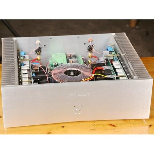 FM801 dual-channel power amplifier, output noise: 0.2mV, output power: 250w/8Ω, output midpoint: 1mV
