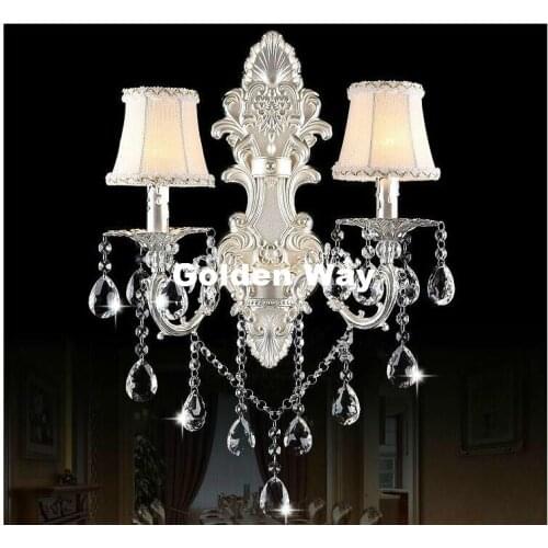 European Golden/Silver Wall Lamp Decora Bronze Wall Sconce Interior Wall Lights Decorative E14 Wall Sconces For Bedroom Lighting