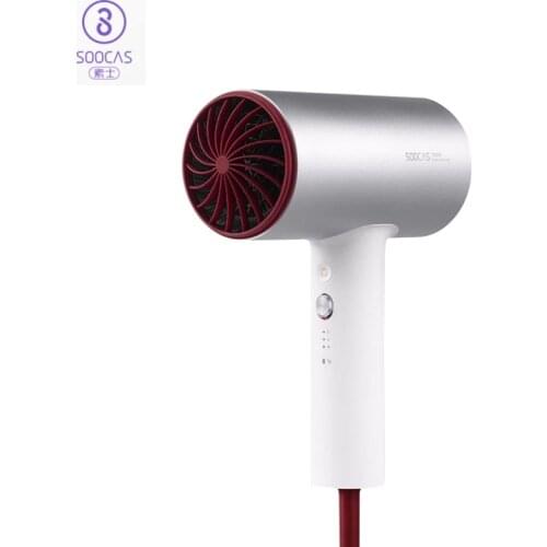 Original Xiaomi Mijia Soocas Hair Dryer Anion H3 Portable Quick-drying Hair Tools 1800W for Xiaomi Smart Home Kits Mi Dryer