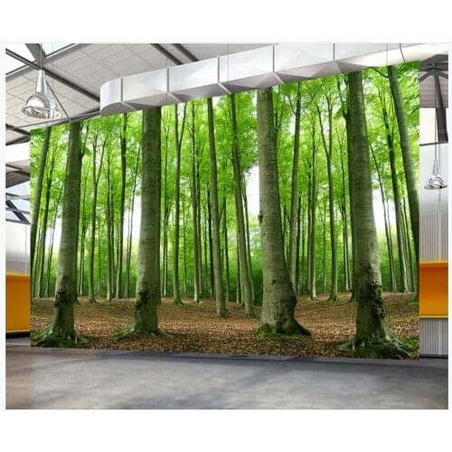Custom photo wallpaper for walls 3d mural Modern forest natural scenery woods landscape painting living room TV background wall