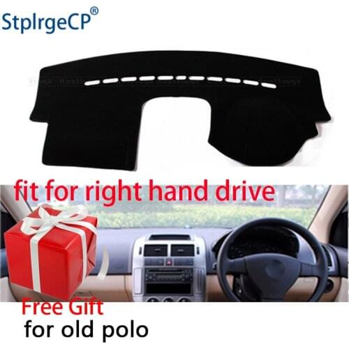 Car Dashboard Cover Mat for Volkswagen Polo 2002-2007 2009 Right Hand Drive Dashmat Pad Dash Mat Covers Dashboard Accessories