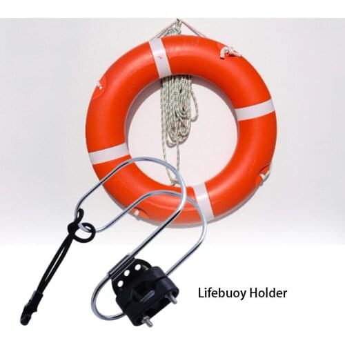 Stainless Steel Lifebuoy Bracket Horseshoe Ring Bracket Marine Hardware Yacht Accessories Lifebuoy Holder Boat Horseshoe Bracket