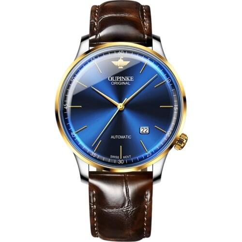 OUPINKE Men Mechanical Watch Luxury Automatic Watch Waterproof Wrist Watches