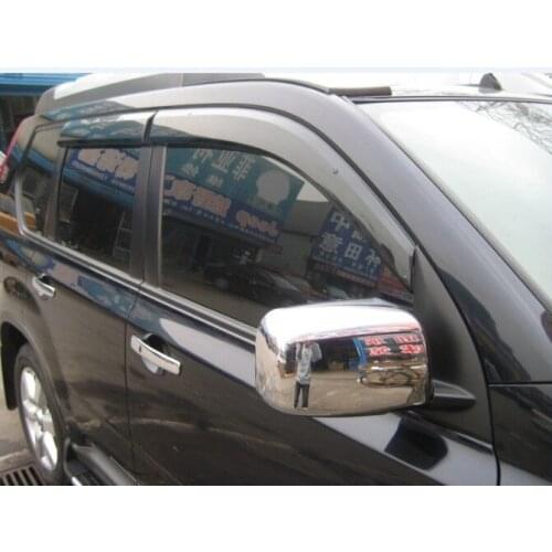 ABS Chrome Rearview Side Door Mirrors Cover Trim Car modeling FOR Nissan X-Trail X Trail T31 2008 2009 2010 2011 2012 2PCS