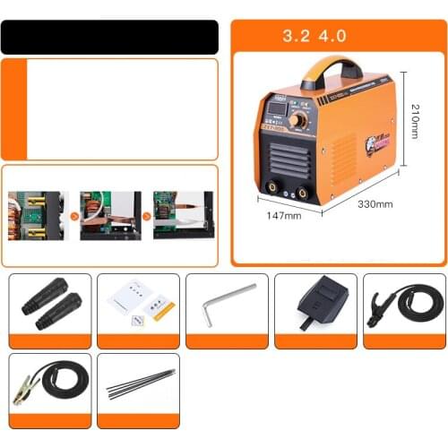 ZX7-200 full copper core small household 220V mini welding machine inverter manual welding machine 3.2 long welding
