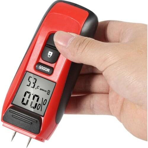 New Professional 9V Two Pins Digital LCD Display Wood Moisture Meter Humidity Tester Damp Detector Accuracy Moisture Meter
