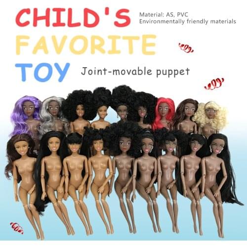 Baby Movable Joint African Doll Toy Black Doll Best Gift Toy Reborn Doll For Session Toys For Girls Stuffed Toys куклы мягкие