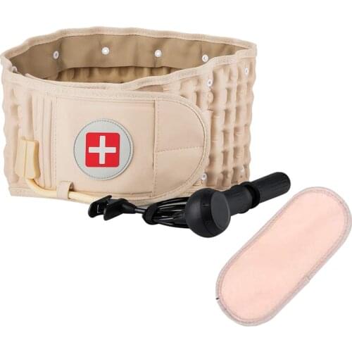 Lumbar Decompression Belt Lumbar Support Inflatable Lumbar Traction Belt Size for 29-49 Inches Waist Great Gift