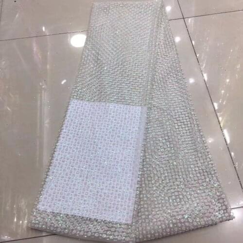 With glitter Guipure Mesh Nigerian Lace Fabric SYJ-32716 top Quality african Tulle Lace Fabric
