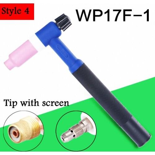 Welding Tig Torch Flexible Head WP17 WP17F WP17F-1Torch Body Tig Welding Accessories Tig Head Gas Cooled