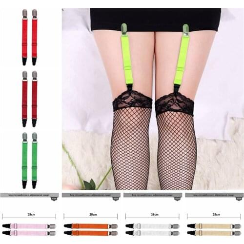 Goth Women Body Elastic Bondage Sexy Leg Harness A Pair Garter Belt Punk Stockings Clip Lingerie Suspender Exotic Accessories
