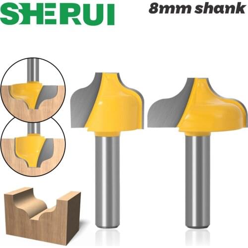 1pc 8mm Shank SchaftOgee Slotting knife Nut Milling Cutter Carving Router Bits for Wood Tool Woodworking