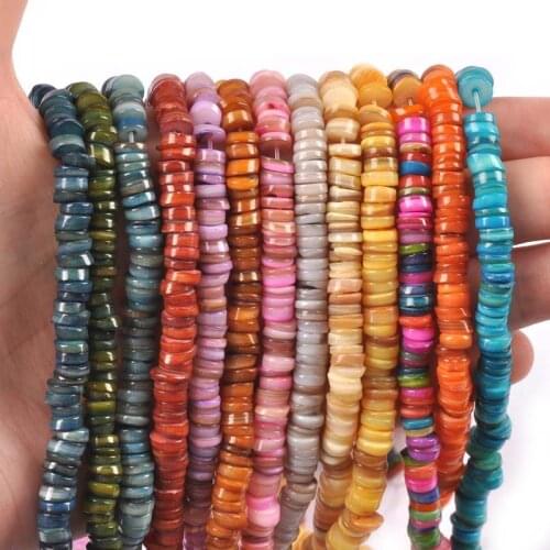 40cm Multicolour Mother Of Pearl Shell For Jewelry Charm Natural Seashells Chain Beads Making Bracelet Necklace DIY Accessories
