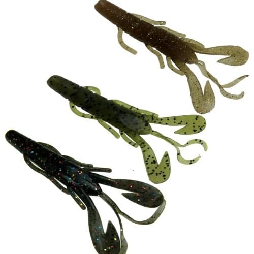 6Pcs 9.5cm 6g Soft Bait Lure Insect Grub Fishing Lures Soft Worm Pesca Speed Craw Trout Bass Salmon Bait