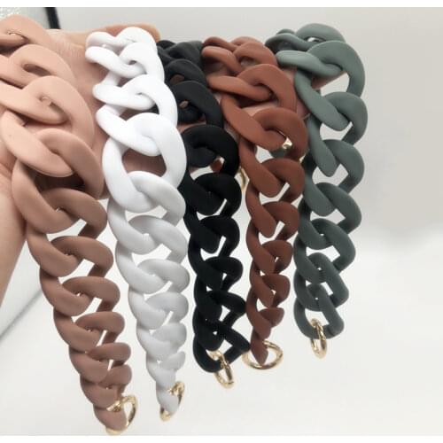 30cm/41cm Acrylic Bag Chain Bag Strap for Shoulder Handbag Strap Handbag Chain Strap Detachable Belts Handle Bag Accessorie
