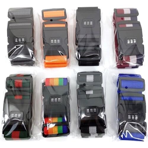 Luggage belt, luggage to reinforce the rope fixed combination lock bundled pack with a word