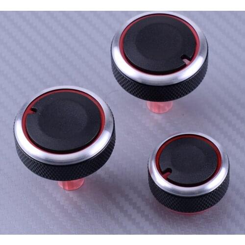 CITALL 3pcs Car Air Condition A/C Heater Climate Dash Control Switch Knobs for Nissan Cube Versa Note Micra Almera 2016 2017