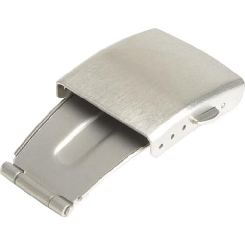 Double Push Button Fold Clasp Buckle for Watch Strap Band Deployment Fold Buckle Stainless Steel 12mm,14mm,16mm,18mm,20mm,22mm