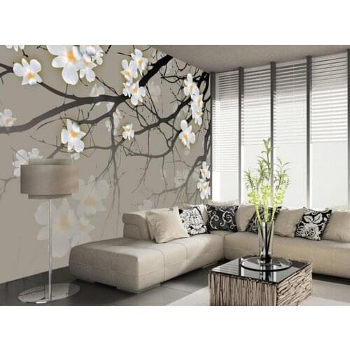 Customized wallpaper for walls abstract Plum blossom TV backdrop photo wallpaper for walls living 3d wallpaper