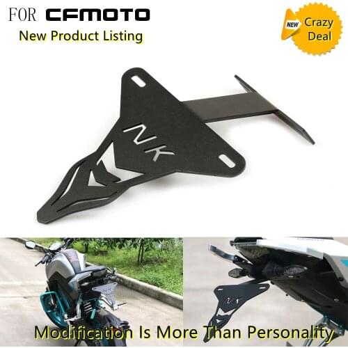 For CFMOTO 250NK CF250 NK 250 License Plate Mount Bracket Adjusted Number Plate Holder Registration Motorcycle Plate Holder