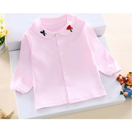 New Spring Autumn Cotton Baby Girl Clothes 0-1-2 Years Old Baby Jacket Girl Shirt Children Clothing Kids Top Blouses Gifts
