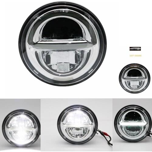 Motorcycle 5-3/4 5.75"LED Headlight with DRL For motor Iron 883 Low XL883,low rider,wide glide Headlamp Projector Driving Light