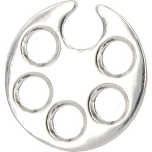 New Mini Nail Art Polish Color Mixing Palette Plate Alloy Finger Ring Color Mixer Painting Plate Nail Beauty Accessories