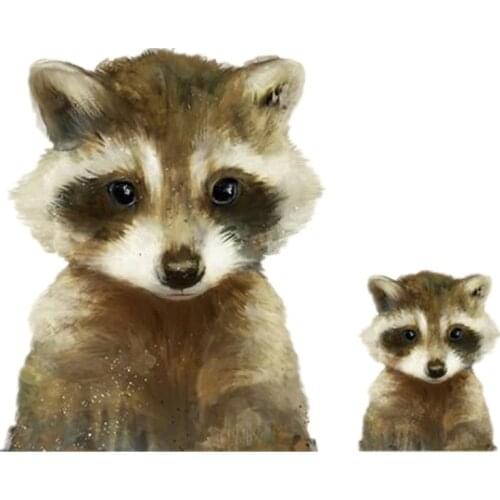 Patch Patches Iron Ons Raccoon Stickers for Clothes Heat Tranfer Clothing Accessories Fashion Pattern Free Shipping