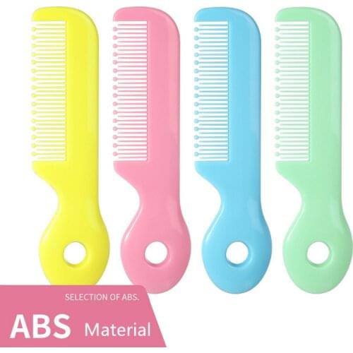 Macarons Solid Color Safe Baby Comb Baby Hair Brush Baby Safe Comb Newborn Brush Baby Hairbrush Kids Comb Boy Girl Gift