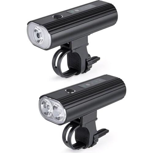 USB Rechargeable Bike Front Light MTB Bicycle Cycling Safety Warning Light Waterproof Bicycle Head Lamp Flashlight