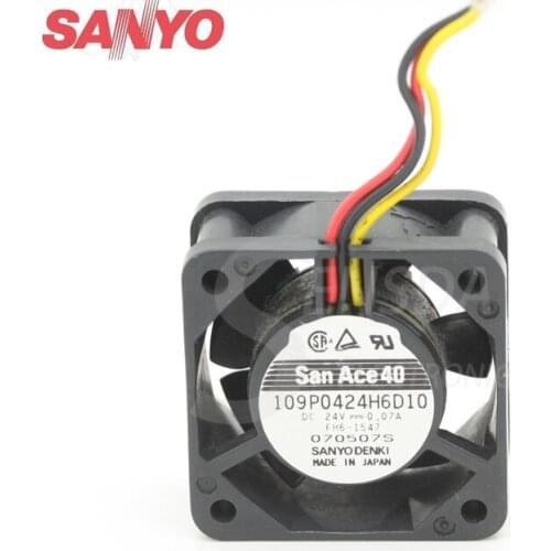 For Sanyo 109P0424H6D10 4020 24V 0.07A 40mm 4cm computer case cpu axial cooling fan blower cooler